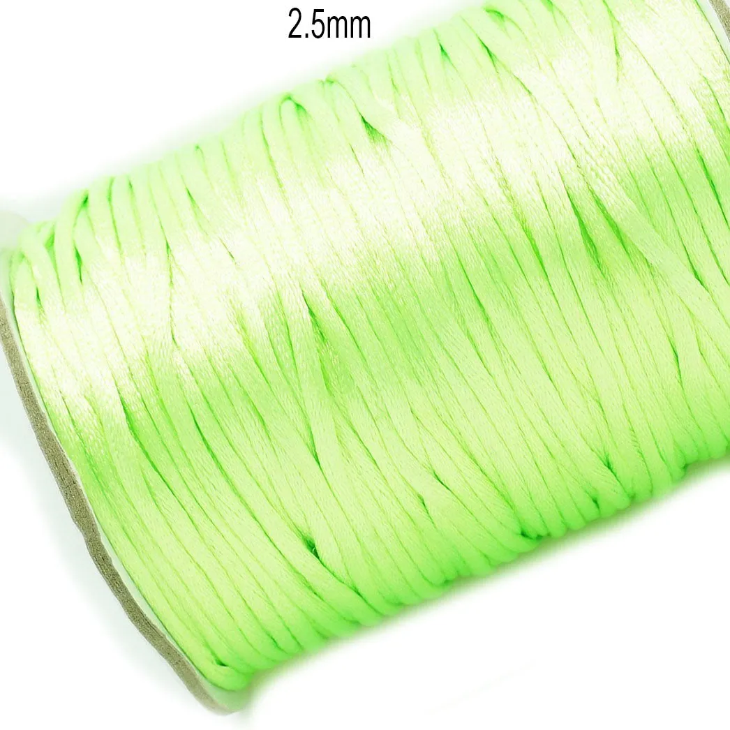 10 Meter Pack' Size About 2.5~3mm , This Silk cords known as Rat Tail Beading Cords