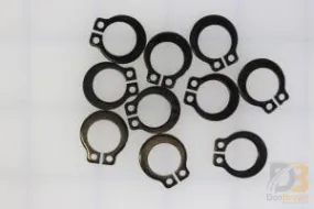 10 PK / RING 1/2 EXT SELF LOCK SNAP AUTO BLACK   13273-10KS