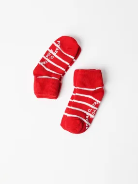 2 Pack Striped Antislip Kids Socks