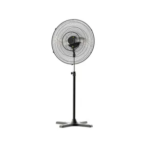 26" 2 Blade Industrial Pedestal Fan - Black