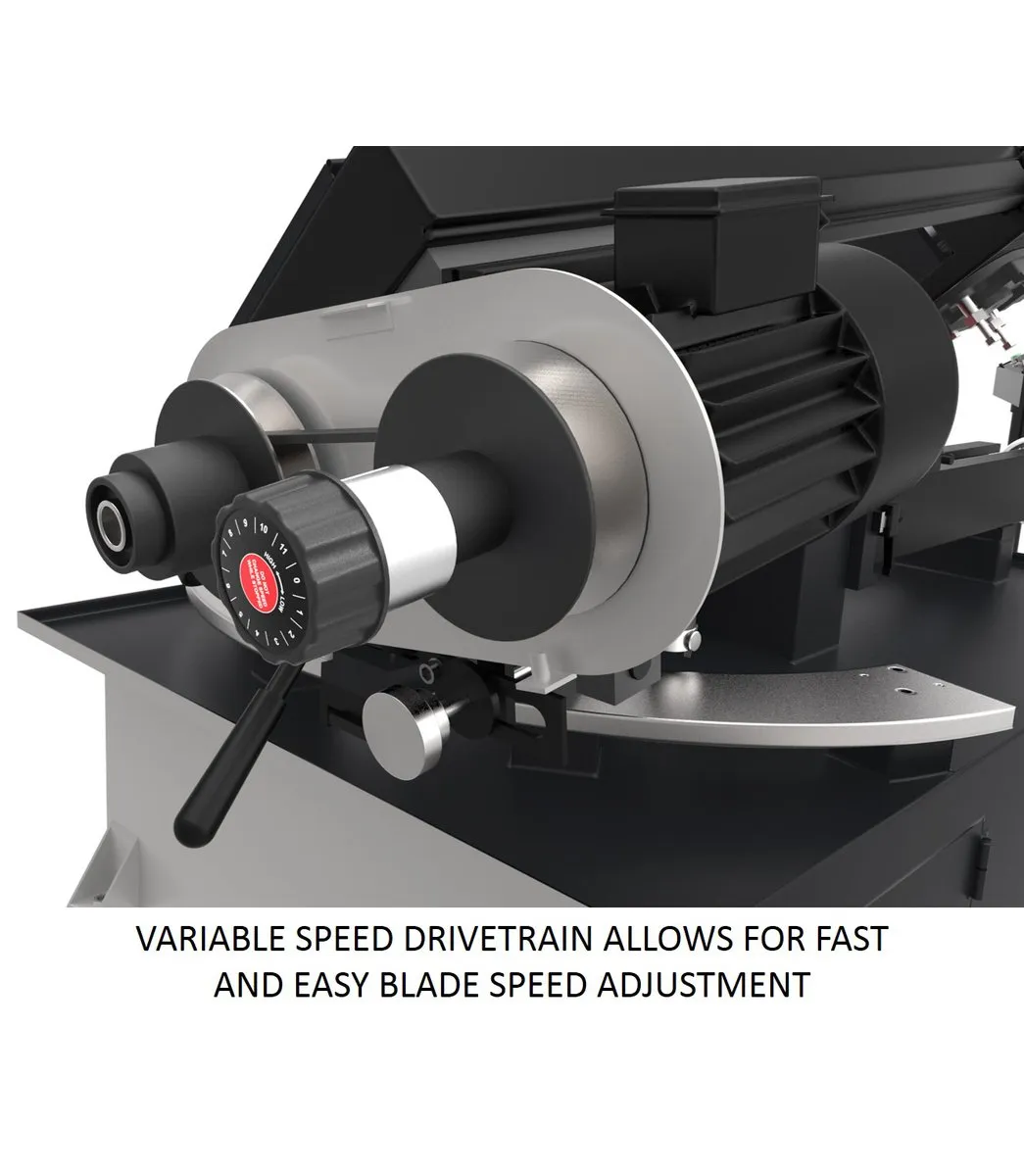 8 x 13 Variable Speed Mitering Bandsaw | EHB-8VSM