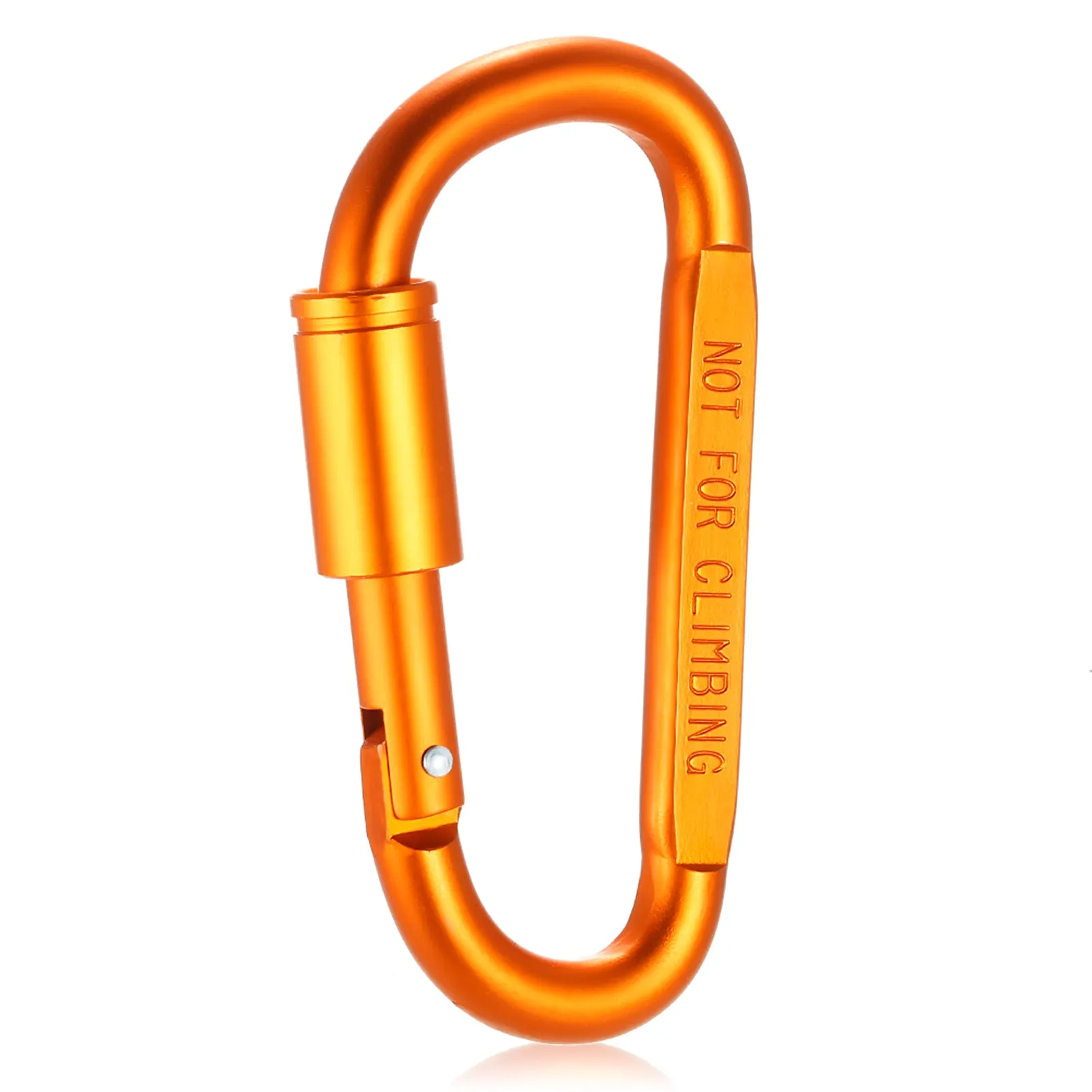 9 Pack Aluminum Alloy D-ring Locking Carabiner Clip Set