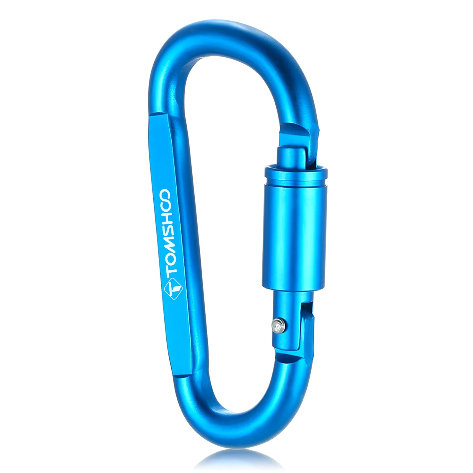 9 Pack Aluminum Alloy D-ring Locking Carabiner Clip Set