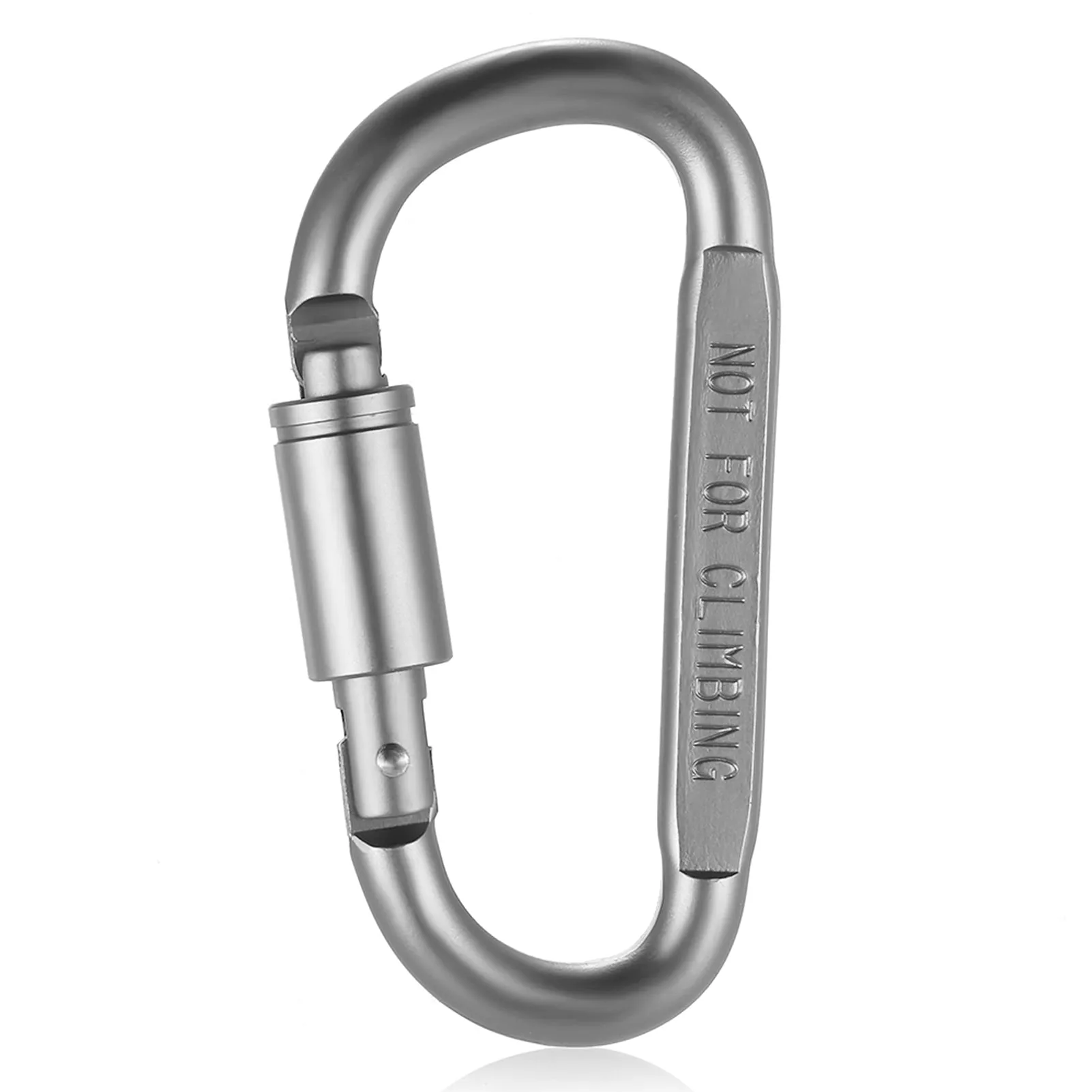 9 Pack Aluminum Alloy D-ring Locking Carabiner Clip Set