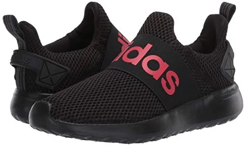 adidas Men Lite Racer Adapt Running Shoe, Black/Grey/Scarlet, 10.5 US