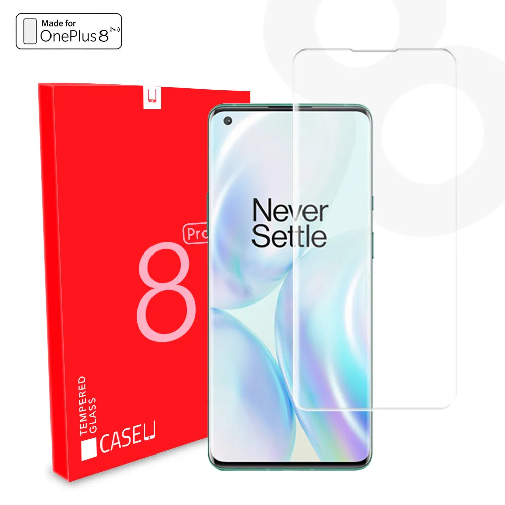 Advanced Border-less Full Coverage 3D Curved UV OnePlus 8 Pro Tempered Glass Screen Protector