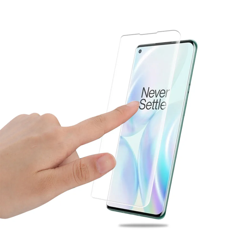 Advanced Border-less Full Coverage 3D Curved UV OnePlus 8 Pro Tempered Glass Screen Protector