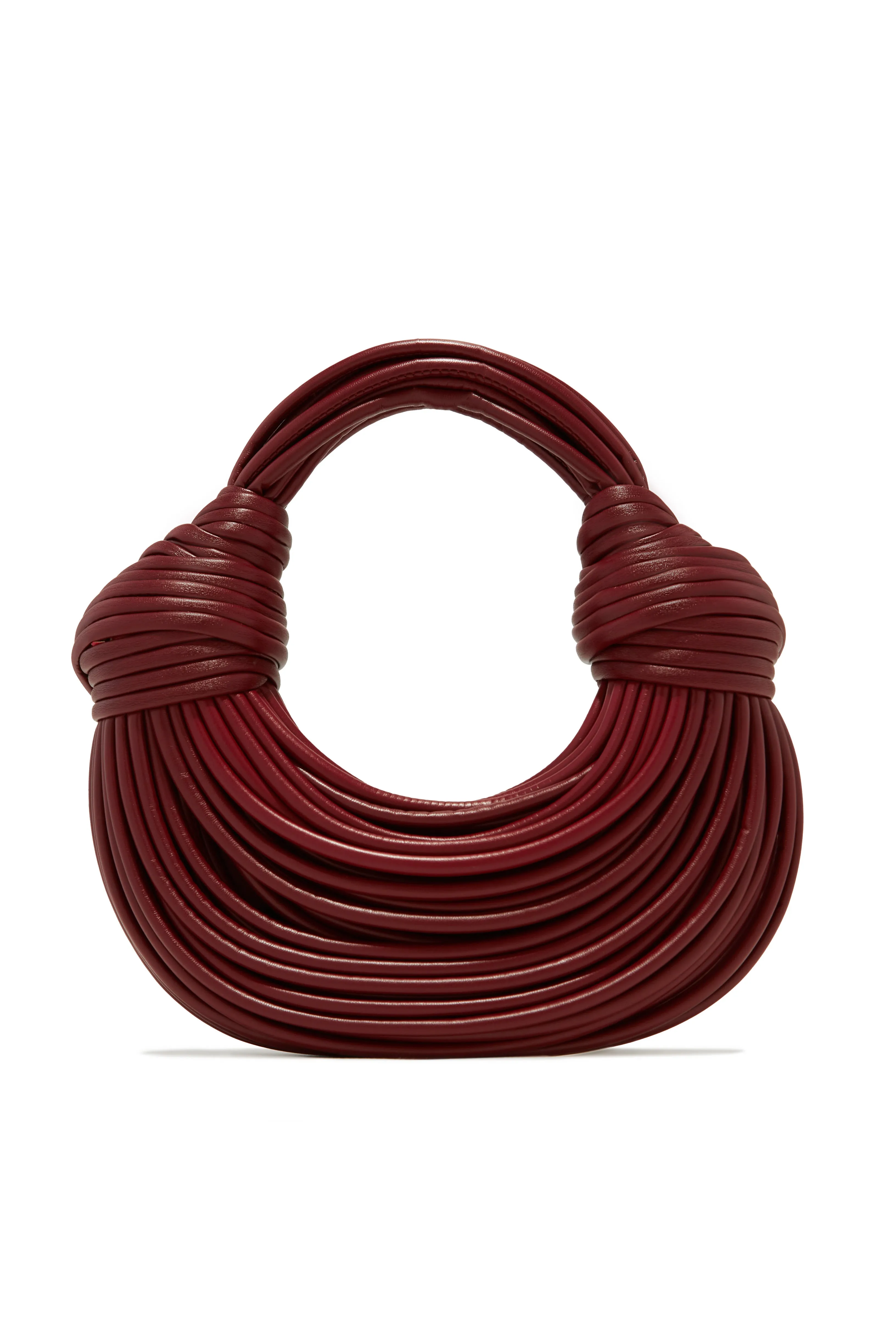 Azelie Double Knot Spaghetti Handbag - Cherry