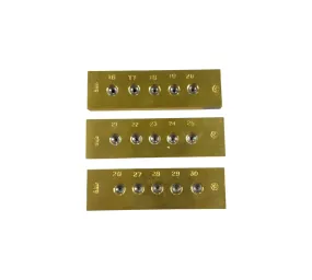 Brass Round Drawplate Set of 3 with Durable Tungsten Inserts [EOL]