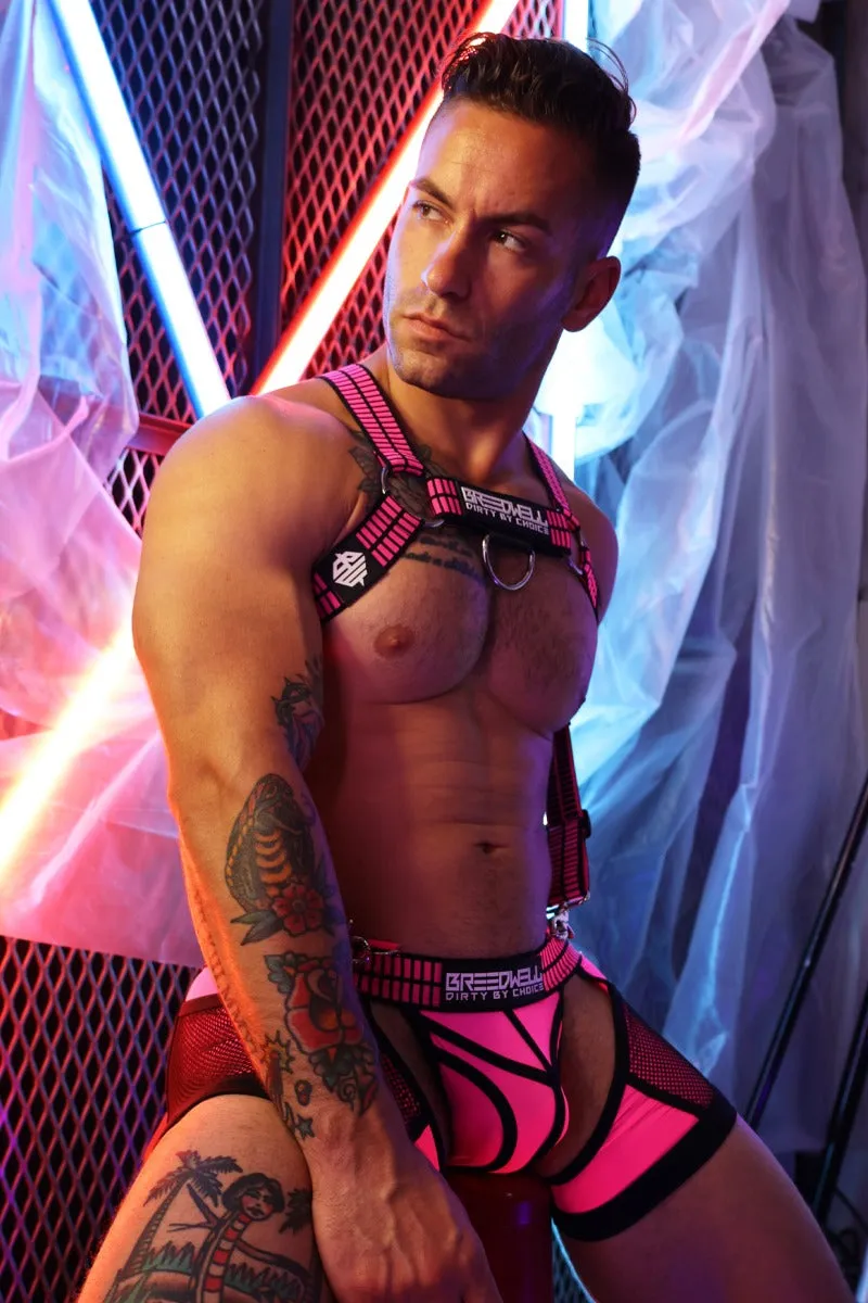 Breedwell Hybred Body Harness Neon Pink