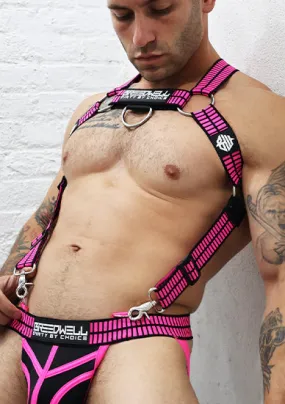 Breedwell Hybred Body Harness Neon Pink