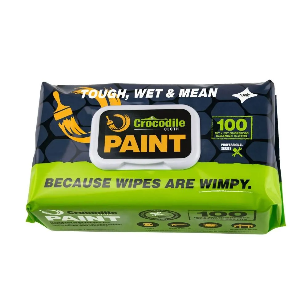 Crocodile Cloth Industrial Wipes (PK 100 Wipes) - Original, Automotive, or Paint