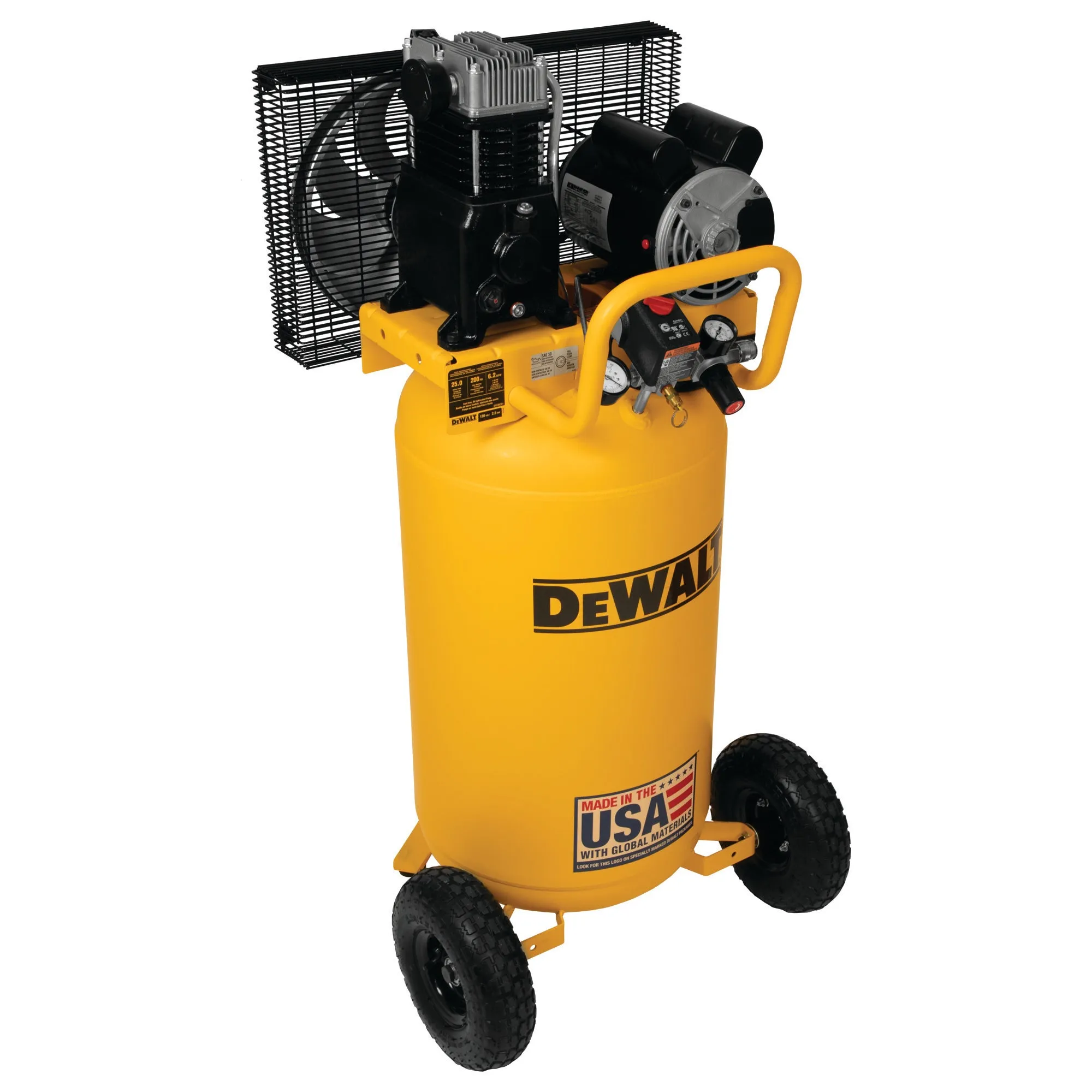 DeWALT DXCM251 25 Gallon 200 PSI Vertical Portable Oil lubed Air Compressor