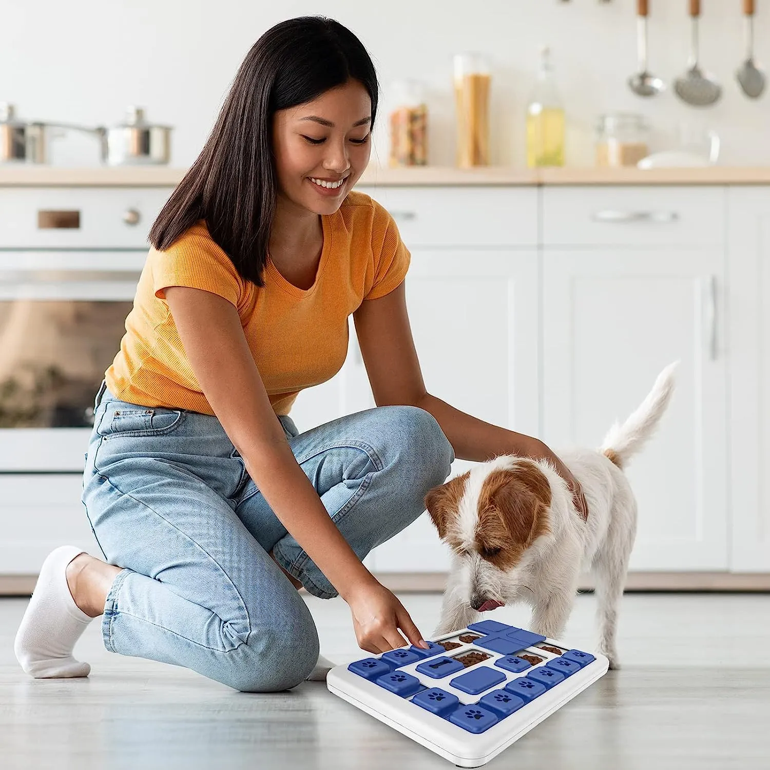 Dog Puzzle Toy (Dark Blue)