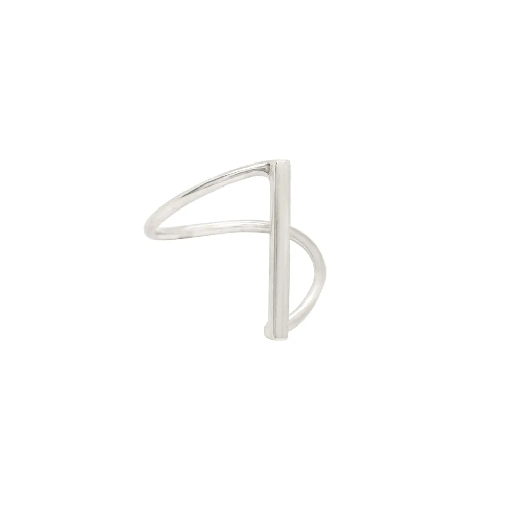 Fine Line Ring in Silver