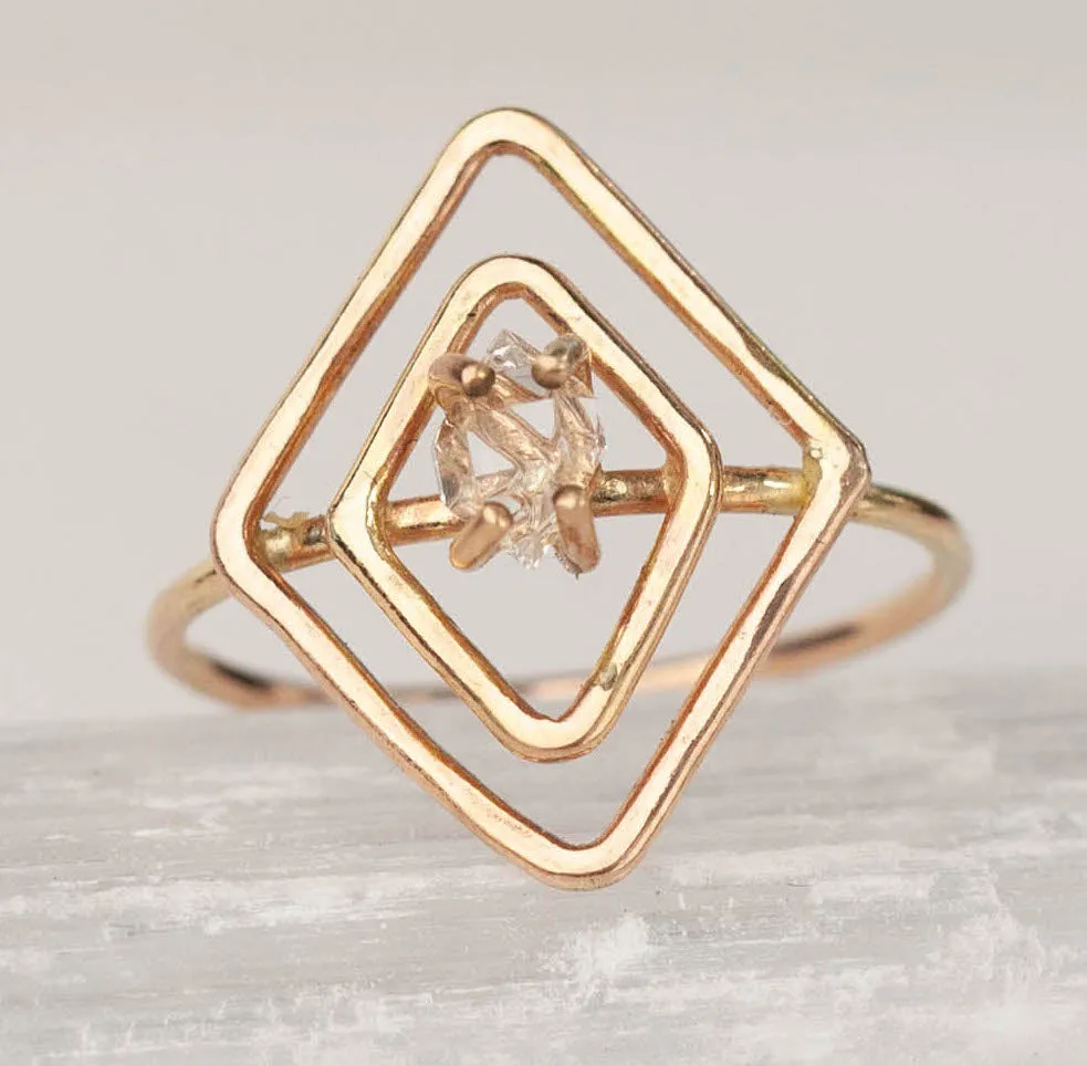 Herkimer Diamond Kalos Ring