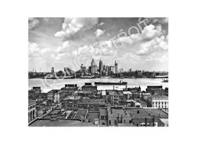 Historic Detroit Rooftops Luster or Canvas Print $35 - $430