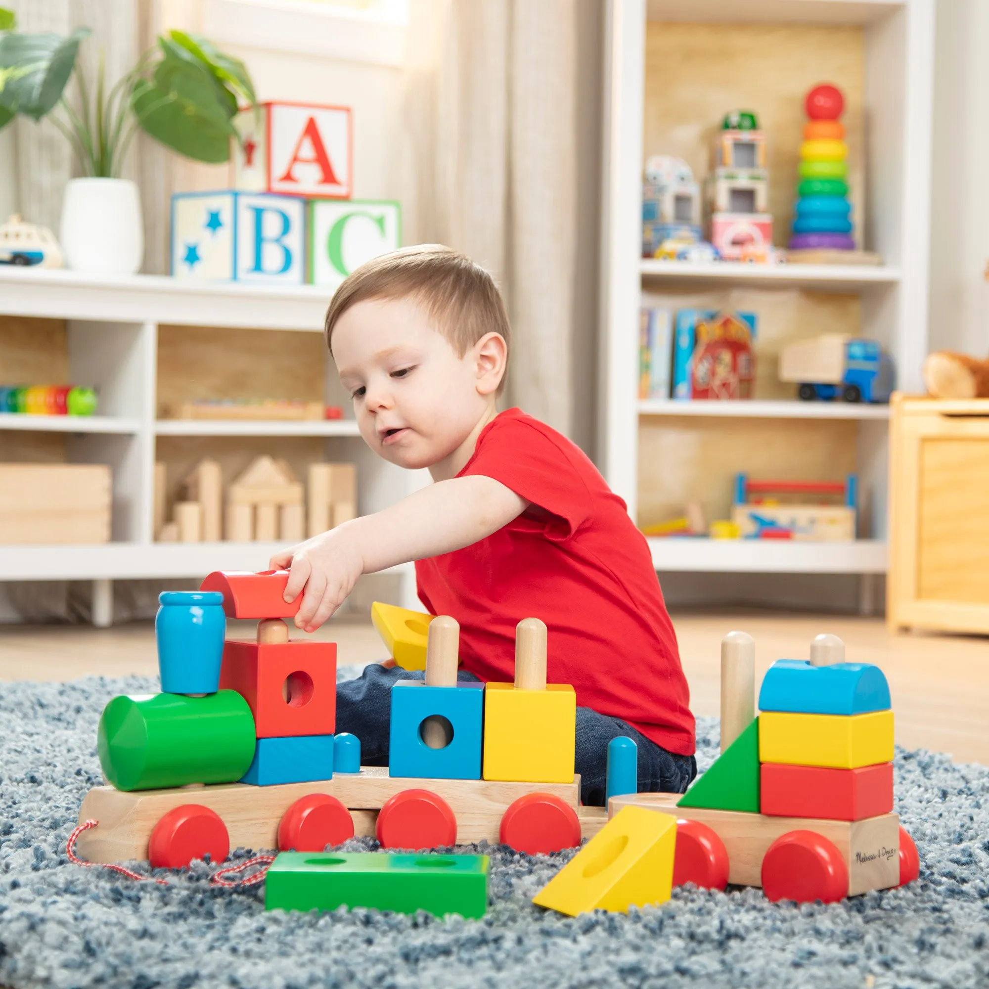 Jumbo Wooden Stacking Train – Classic