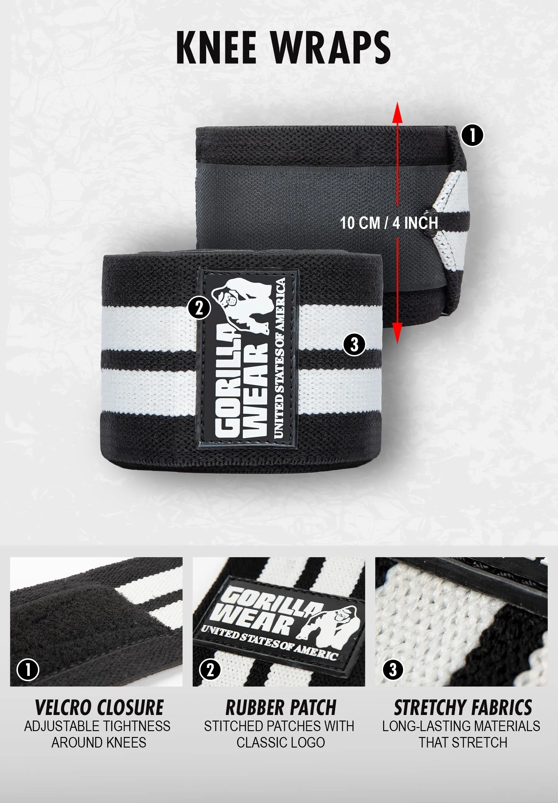 Knee Wraps - Black