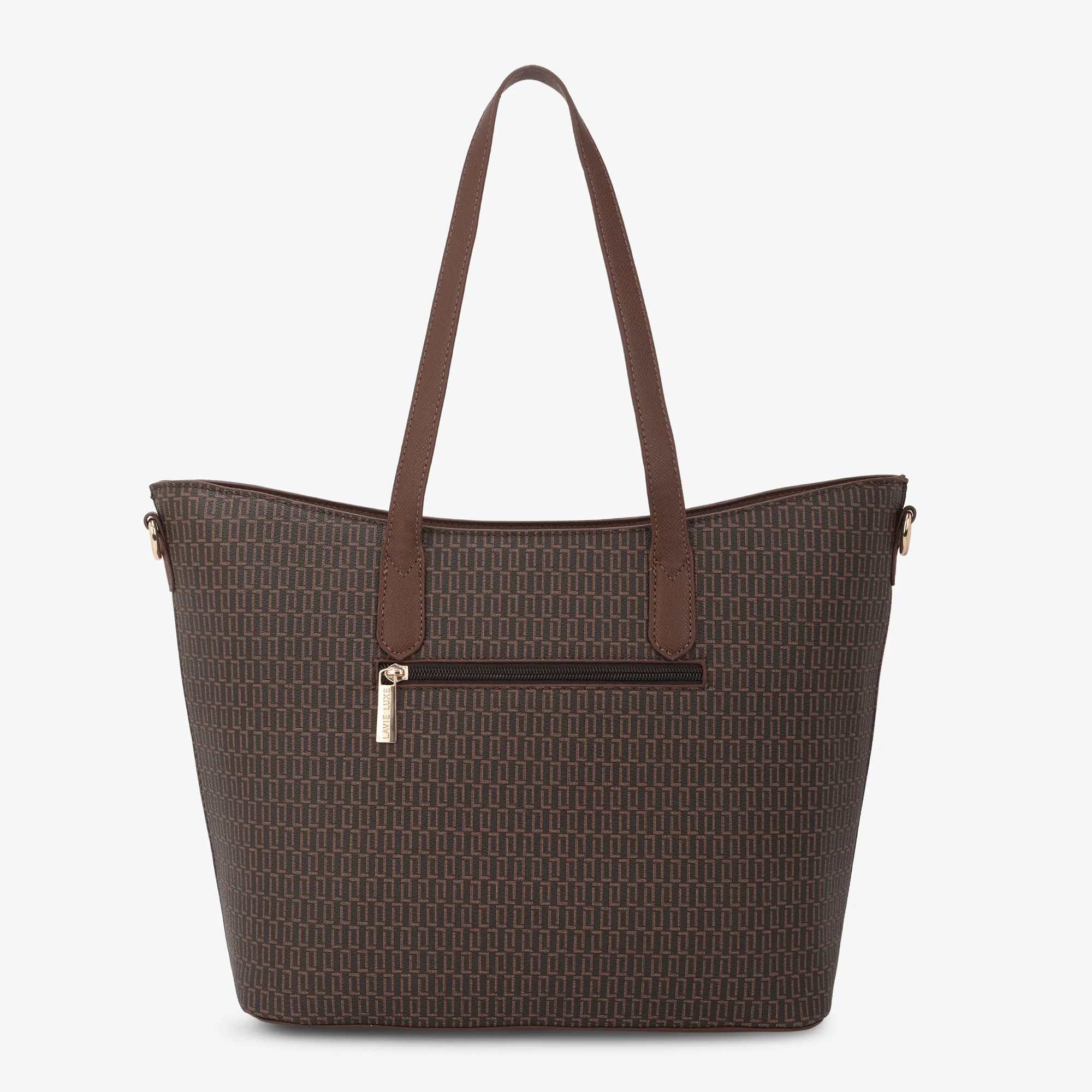 Lavie Luxe Monogram Hailon24 Pro Choco Large Women's handbag