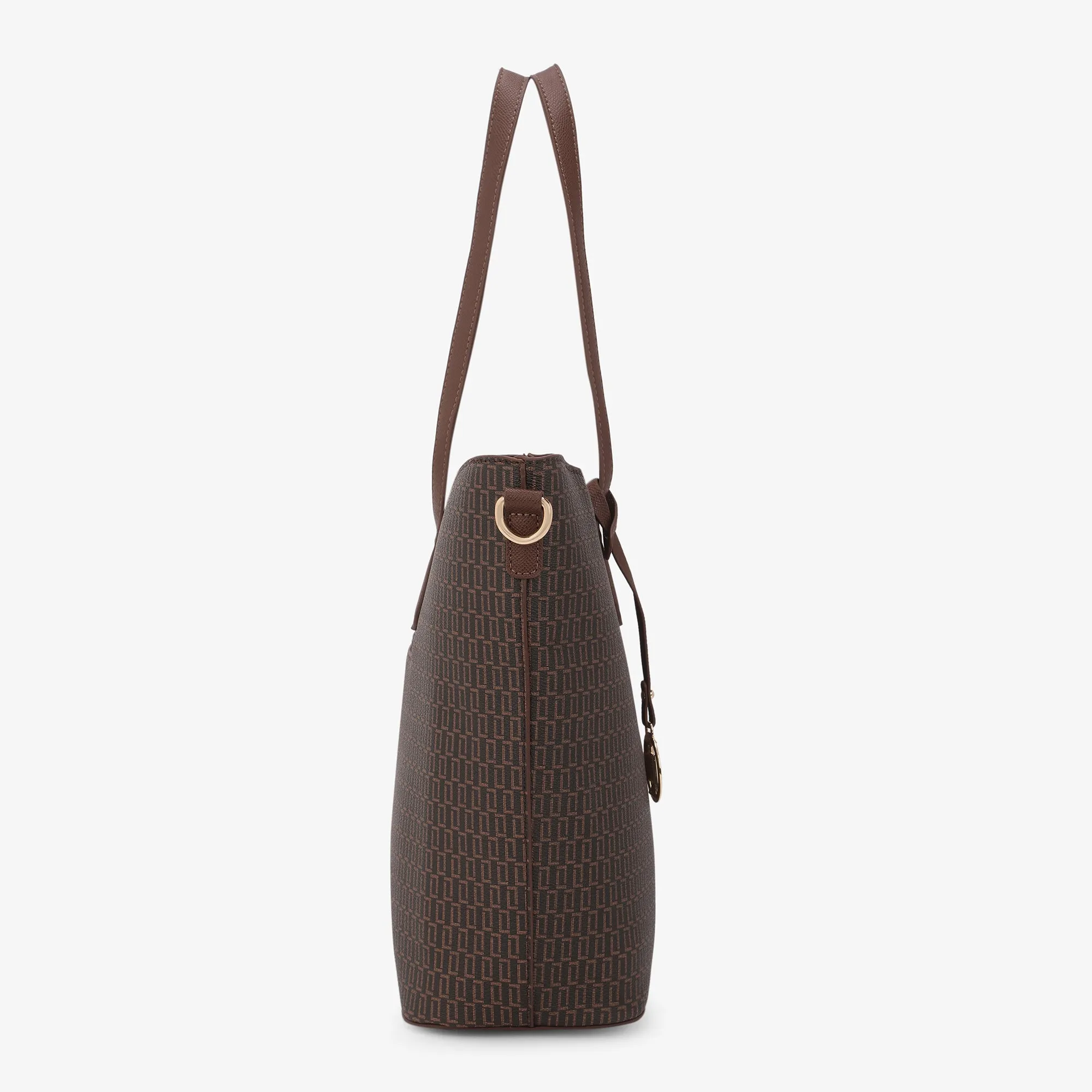 Lavie Luxe Monogram Hailon24 Pro Choco Large Women's handbag