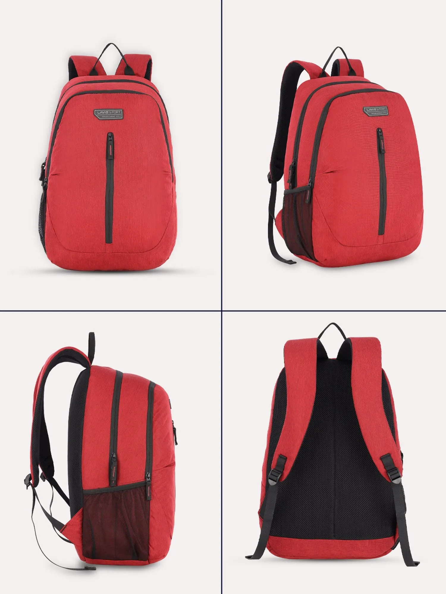 Lavie Sport Chief 32L Laptop Backpack For Men & Women Red