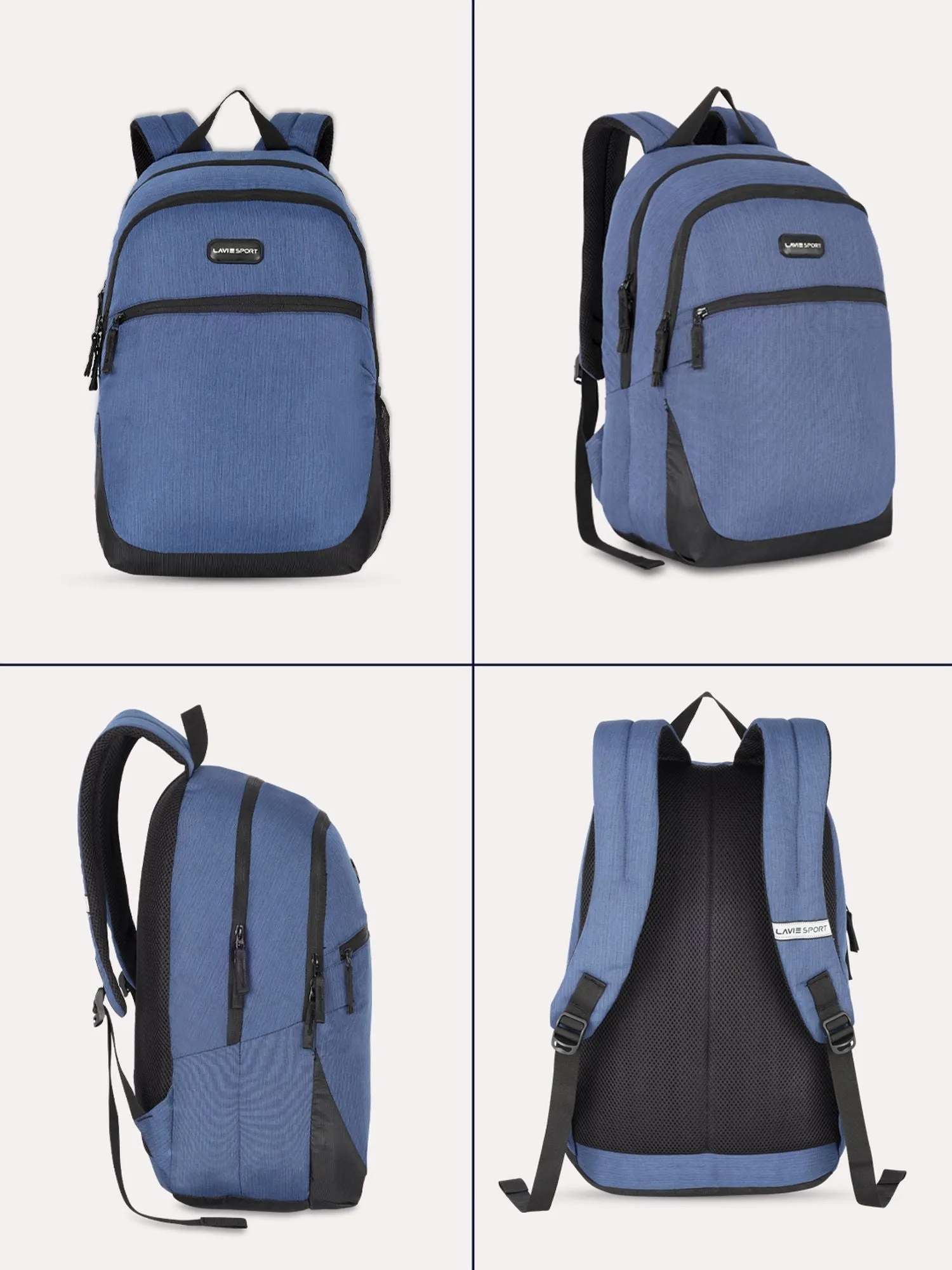 Lavie Sport Ruler 32L Laptop Backpack For Men & Women Navy