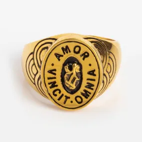 Love Conquers All Signet Ring