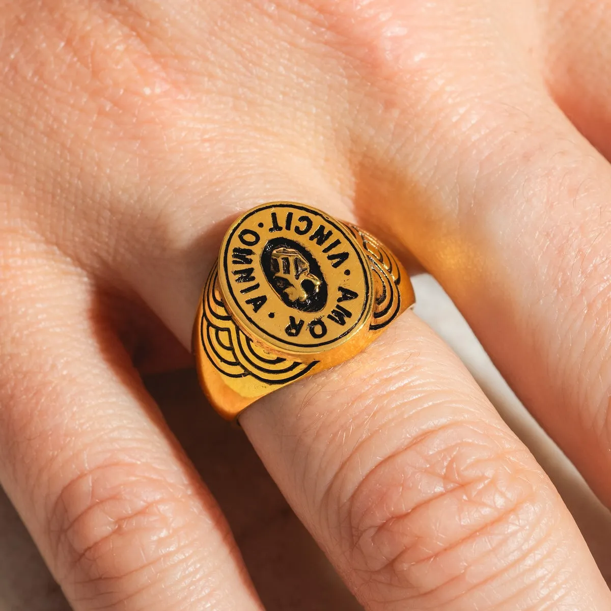 Love Conquers All Signet Ring