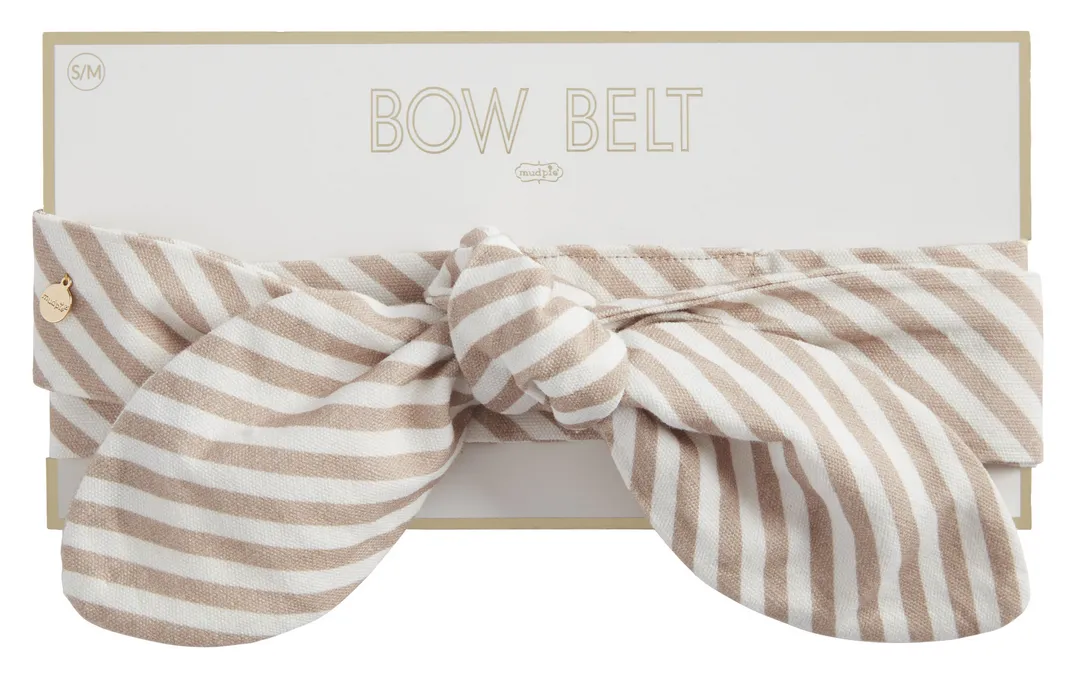 Mudpie Woven Bow Belt