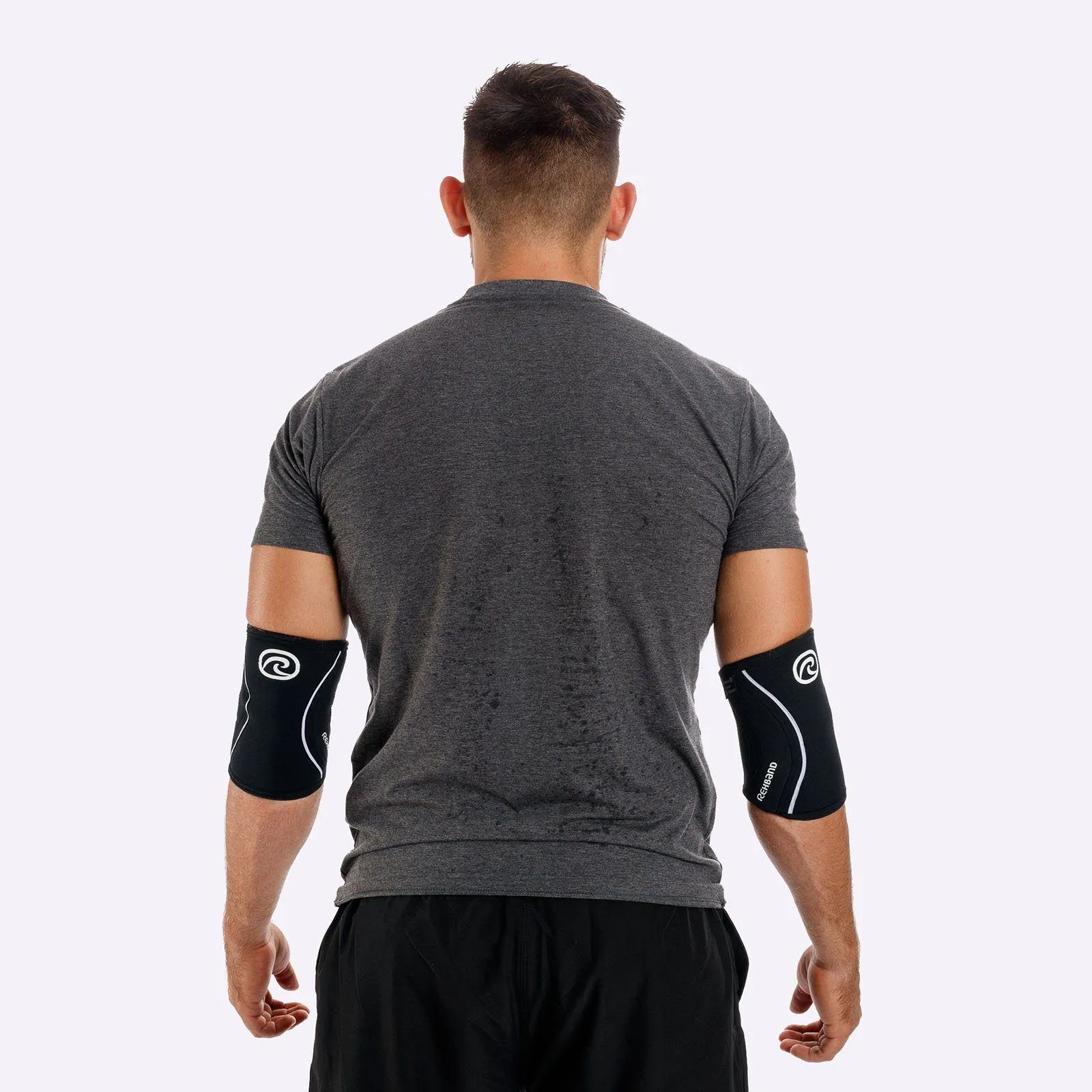 Rehband RX Elbow Sleeve 5mm Black - SINGLE