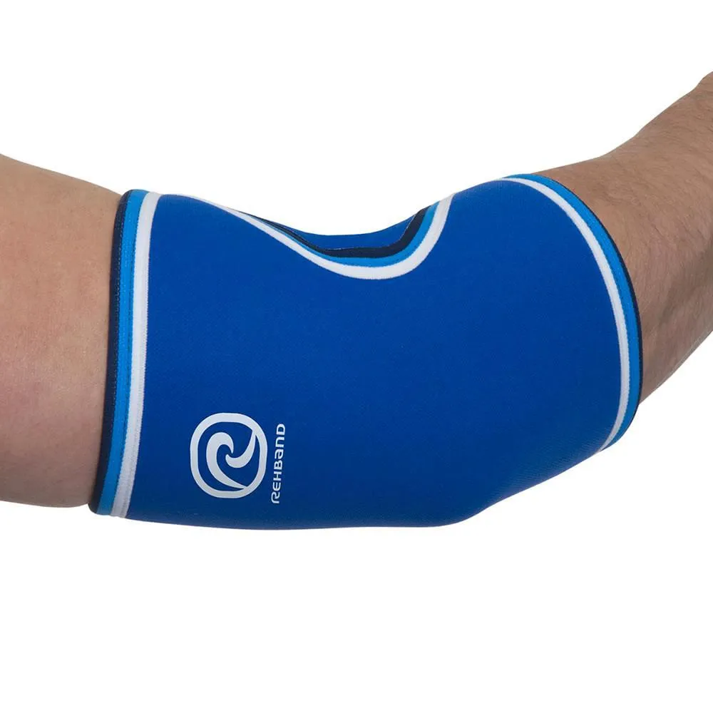 Rehband RX Original Elbow Sleeve - 5mm - Blue - SINGLE