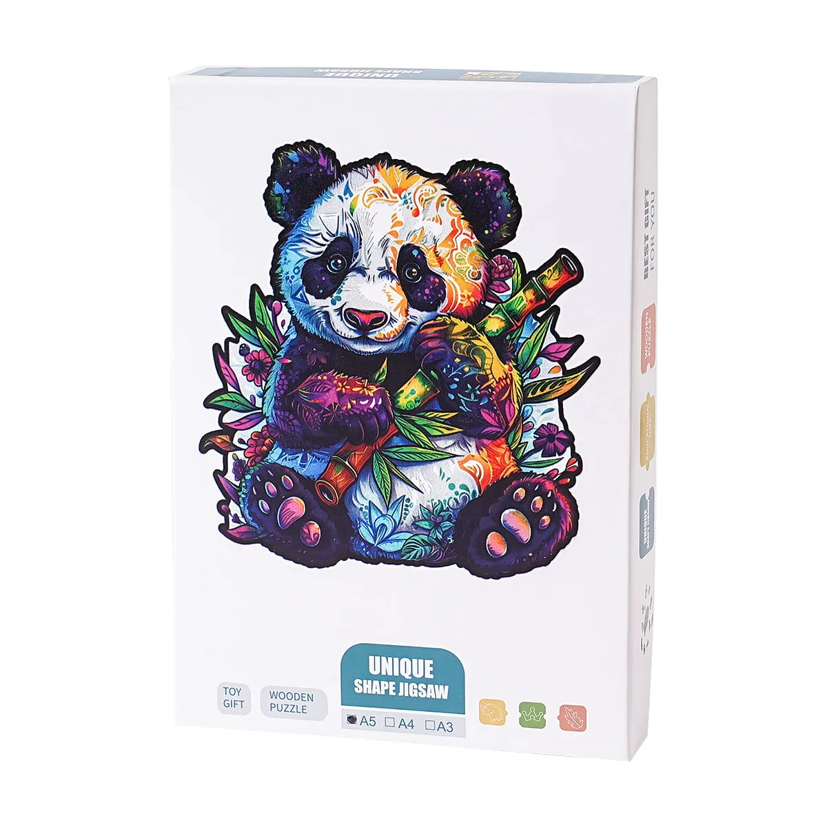 ROBOTIME Floral Panda Wooden Jigsaw Puzzle