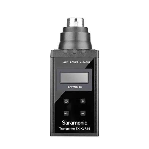 Saramonic Wireless XLR Plug-On Transmitter w/  48V Phantom Power for UwMic15 (SR-XLR15)