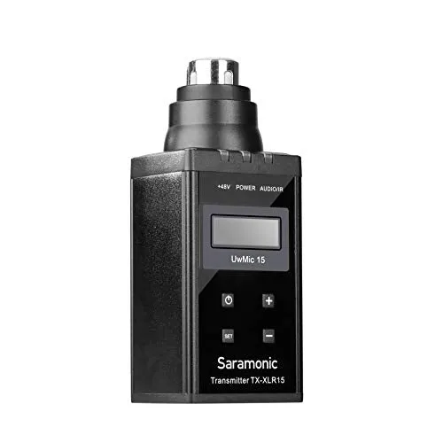 Saramonic Wireless XLR Plug-On Transmitter w/  48V Phantom Power for UwMic15 (SR-XLR15)