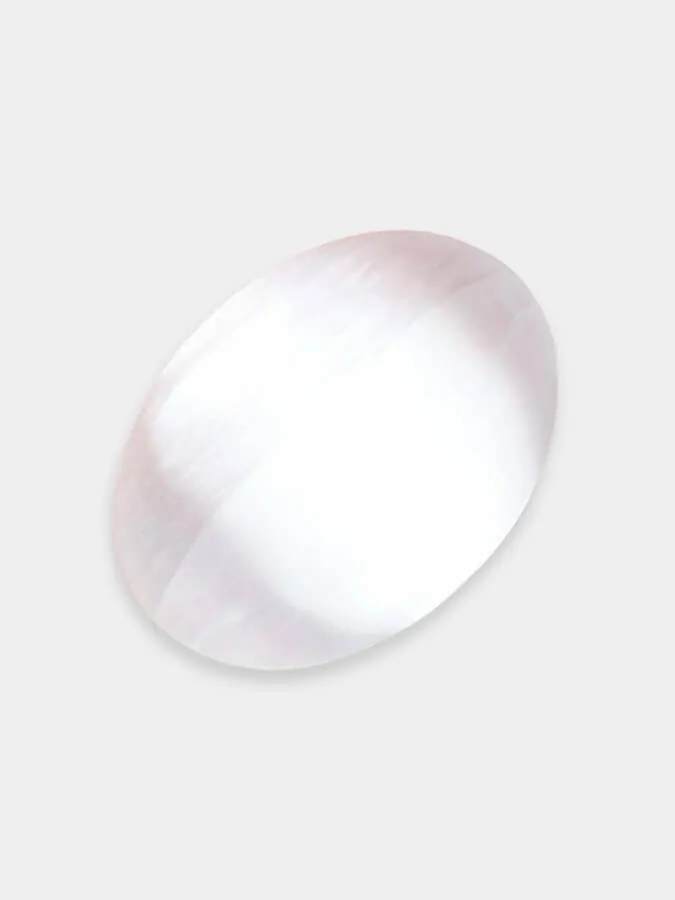 Selenite Crystal Palm Stone