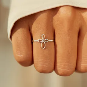 Silver Cross Ring