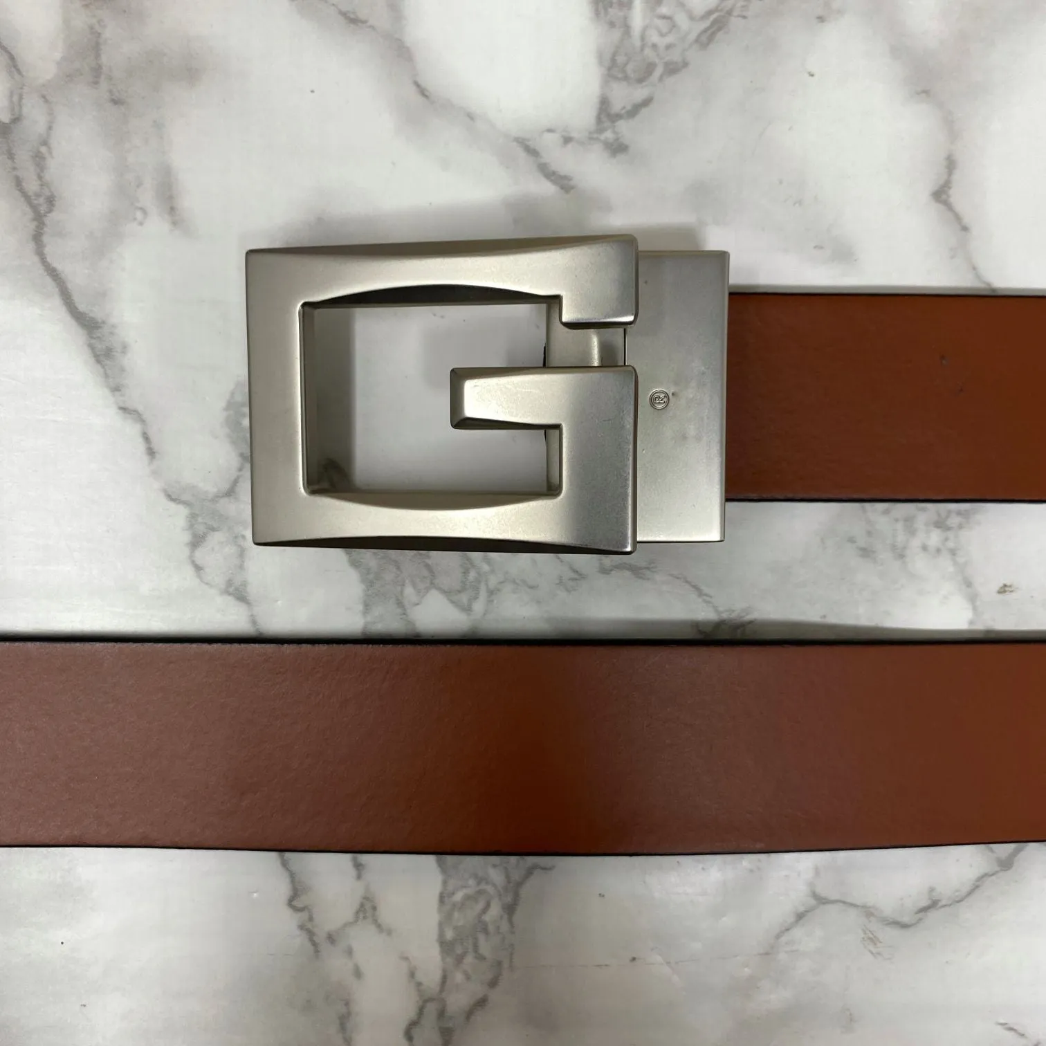 Square G-Section Leather Belt-JonasParamount