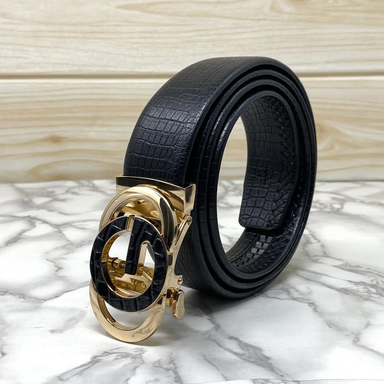 Tri G-Shape Casual Two Tone Adjustable Auto Belt For Men-JonasParamount