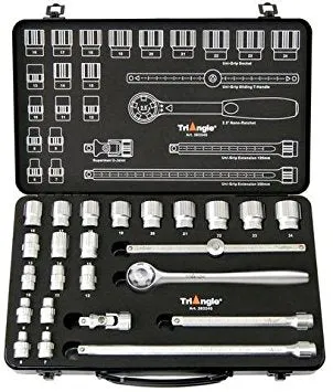 Triangle Socket Set 3/8" Square Drive 6-24mm 24pcs