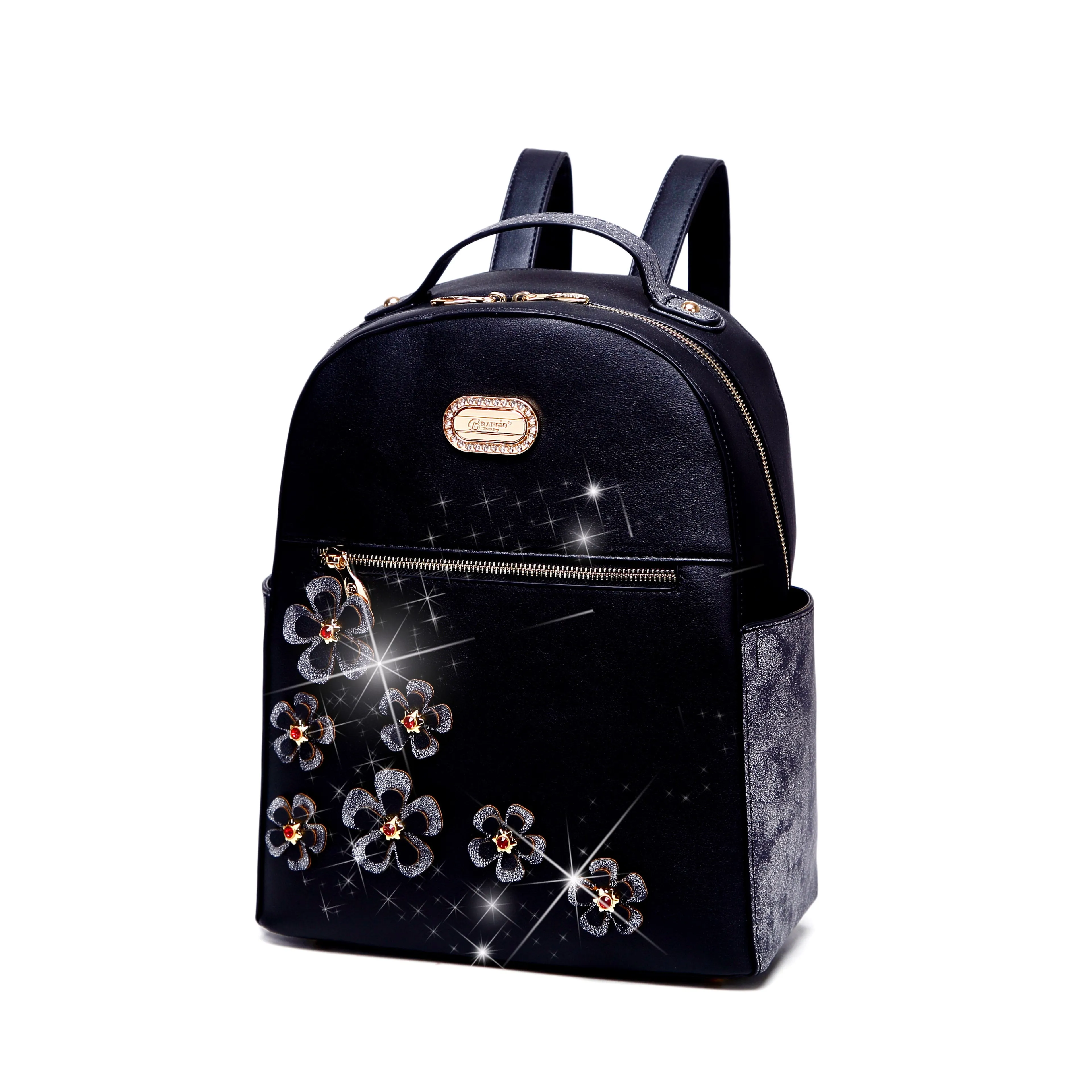 Twinkle Cosmos Handmade Floral Fashion Backpack