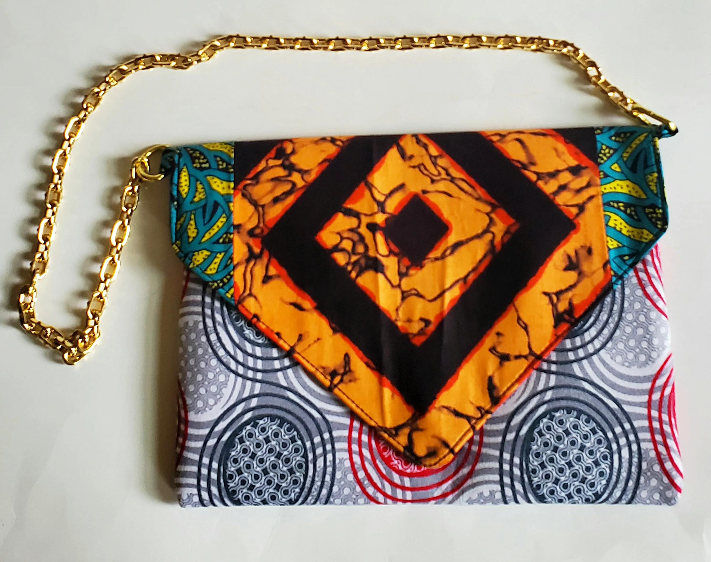 Vedazzling Ankara Badmos Multi Clutch Bag