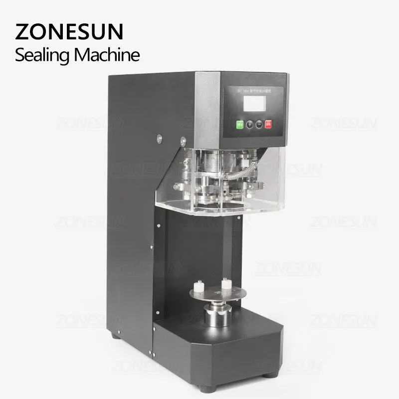 ZONESUN 55mm Intelligent Can Seamer Bottle Sealing Machine